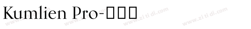 Kumlien Pro字体转换